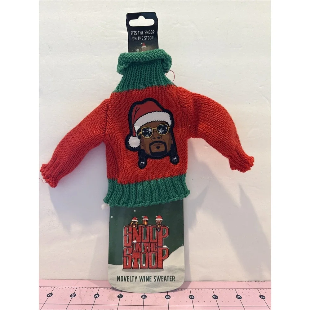 Snoop On‎ The Stoop Merch Novelty Wine Sweater Red Lot of 4
